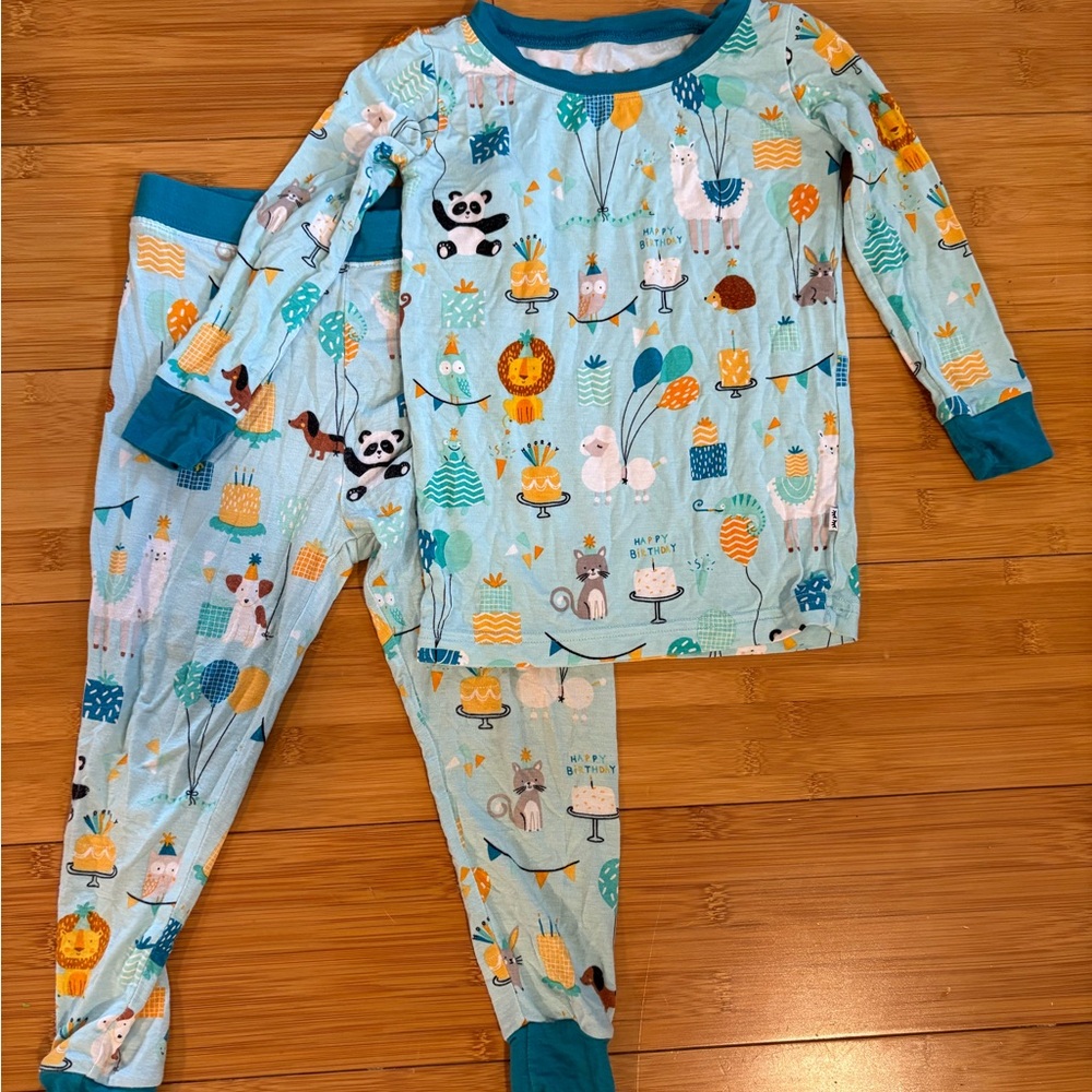 Kids Animal Print One Piece Pajamas